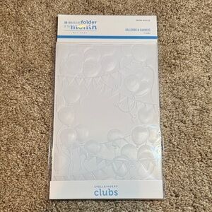 Spellbinders Balloons & Banners 3D Embossing Folder
